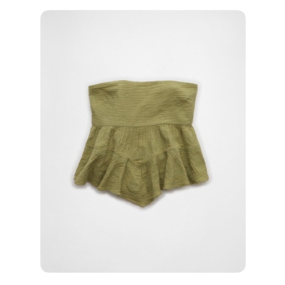 American Eagle Outfitters Tops - American Eagle Embroidered Babydoll Tube Top